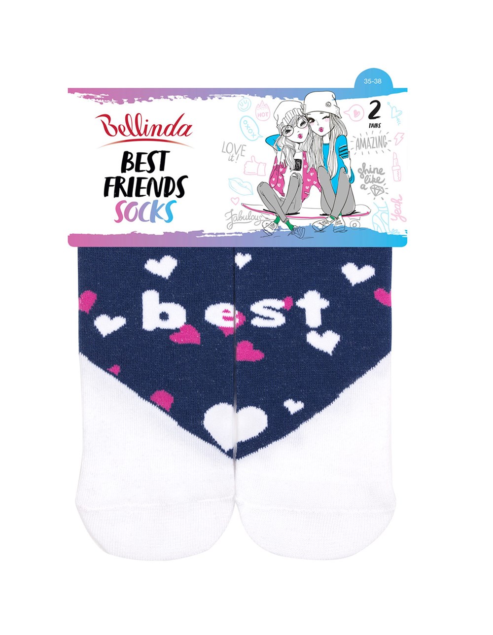 Ponožky Best-friends BE481106, white (2páry)