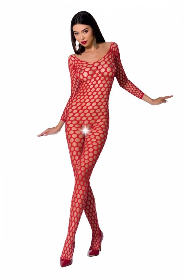 Passion BS077 red - Bodystocking