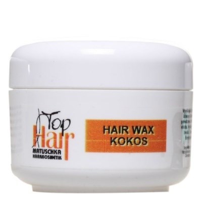 MATUSCHKA Top Hair - Hair Wax jemný vosk na vlasy v kelímku - kokos 100ml