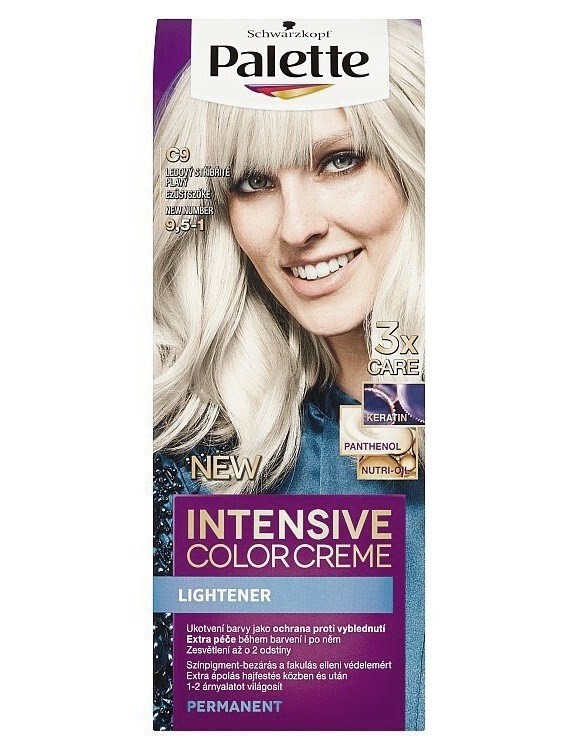 SCHWARZKOPF Palette Intensive Color Creme - barva na vlasy - Stříbřitě plavá C9