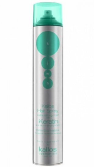 KALLOS KJMN Keratin Hair Spray Extra Strong 750ml - lak na vlasy s keratinem