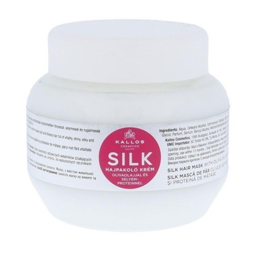 KALLOS KJMN Silk Hair Mask 275ml - hydratačně regenerační maska na zničené vlasy