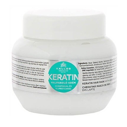 KALLOS KJMN Keratin Hair Mask 275ml - hydratační keratinová maska na suché vlasy