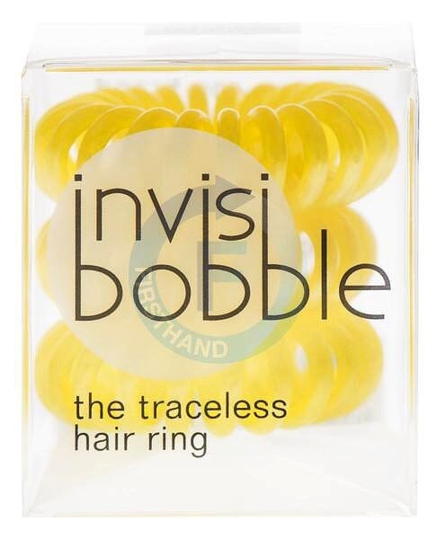 INVISIBOBBLE Traceless Hair Ring Yellow 3ks - Spirálová gumička do vlasů - žlutá