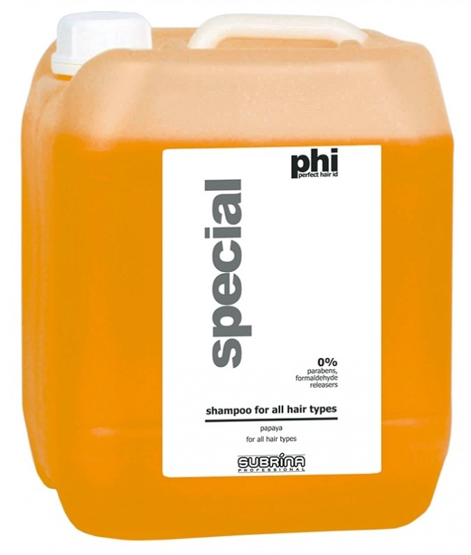 SUBRÍNA PHI Shampoo for All Hair Types Papaya 5000ml - ovocný šampon na vlasy