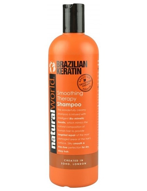 NATURAL WORLD BRAZILIAN KERATIN Shampoo 500ml - šampon s brazilským keratinem