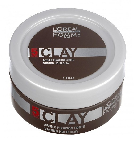 LOREAL Homme Clay 50ml - silně fixační matující hlína pro intenzivní matný efekt
