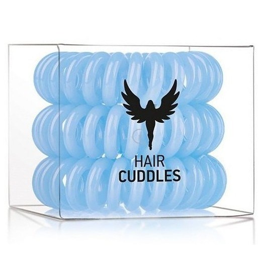 HH SIMONSEN Hair Cuddles Light Blue 3ks - spirálové gumičky do vlasů - světle modré