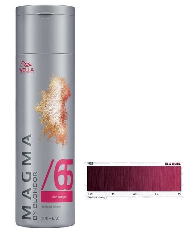 WELLA Professionals Magma By Blondor 120g - Barevný melír č.65 fialově mahagonová