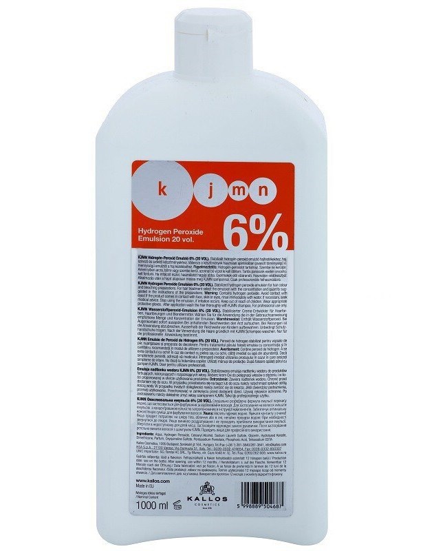 KALLOS KJMN 6% (20vol) Hydrogen Peroxide Emulsion - krémový peroxid vodíků 1000ml