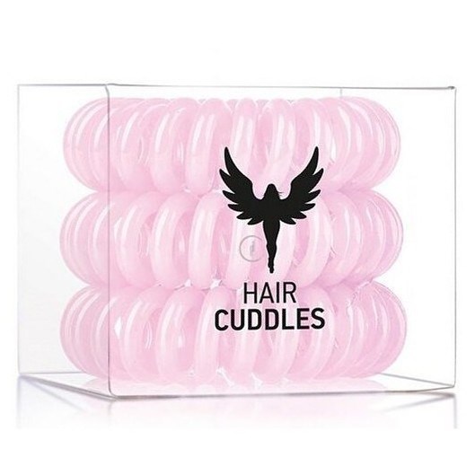 HH SIMONSEN Hair Cuddles Light Pink 3ks - spirálové gumičky do vlasů - světle růžové