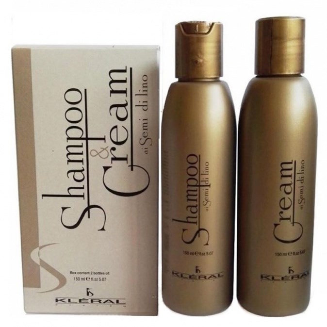 KLÉRAL Gold Šampon 150ml + kondicionér 150ml pro suché a křehké vlasy