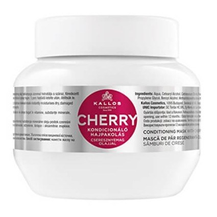 KALLOS KJMN Cherry Hair Mask 275ml - třešňová hydratační maska na suché vlasy