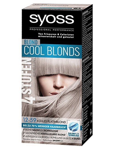 SYOSS 4Levels Cool Blonds 12-59 Chladná platinová blond barva - zesvětlí a obarví