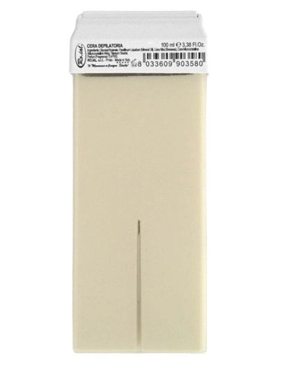 RO.IAL. Latte Profesionální depilační vosk s širokou Roll-on hlavicí - mléko 100ml
