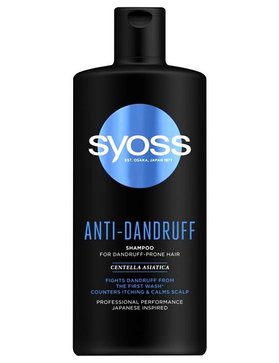 SYOSS Professional Anti-Dandruff Shampoo 440ml - odstraňuje lupy již od prvního použití