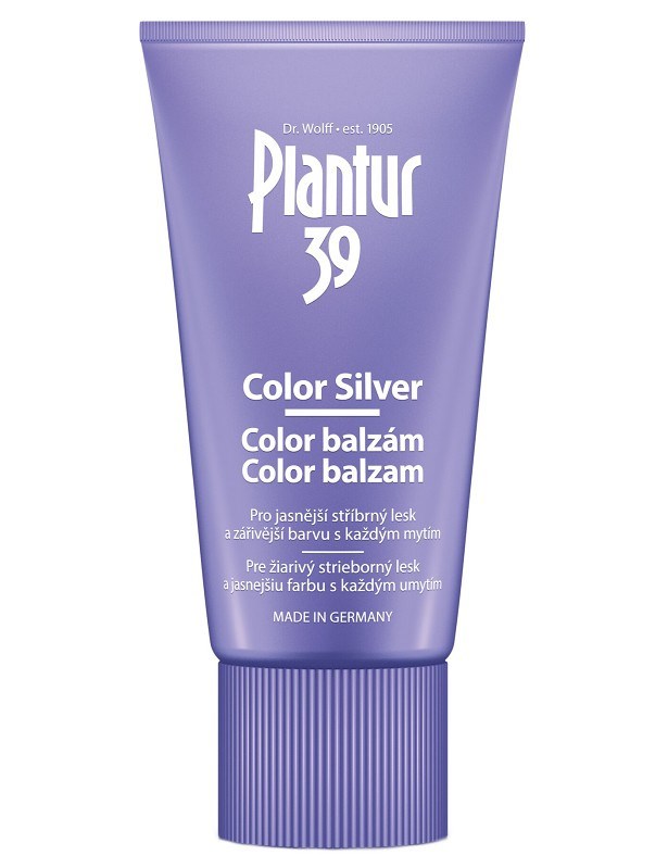 PLANTUR 39 Color Silver kofeinový balzám pro stříbrný lesk blond vlasů 150ml