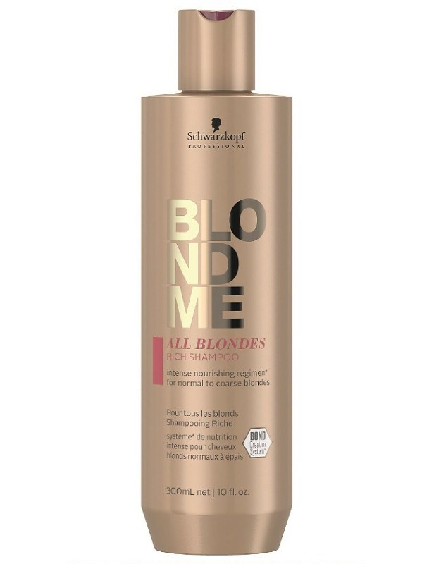 SCHWARZKOPF Blondme All Blondes Rich Shampoo 300ml - vyživující a hydratační šampon pro blond vlasy