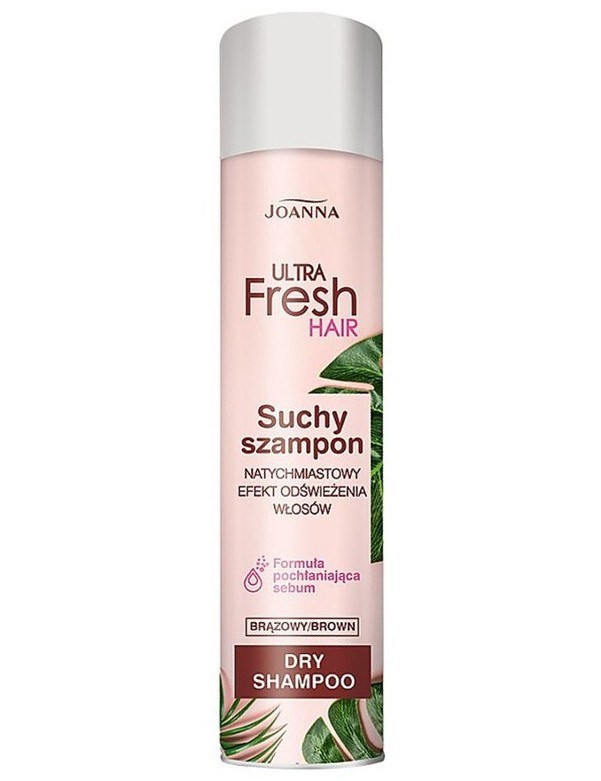 JOANNA Ultra Fresh Hair Dry Shampoo Dark Brown 200ml - suchý šampon pro hnědé vlasy