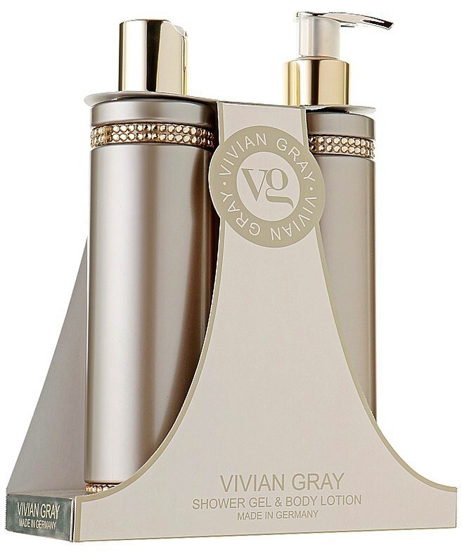 VIVIAN GRAY CRYSTALS BROWN Shower Gel + Body Lotion 2x250ml - sprchový gel + tělové mléko
