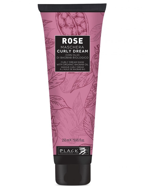 BLACK Rose Maschera Curly Dream 250ml - maska pro vlnité nebo kudrnaté vlasy