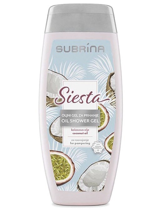 SUBRÍNA Shower Gel Siesta - sprchový gel s kokosovým olejem 250ml
