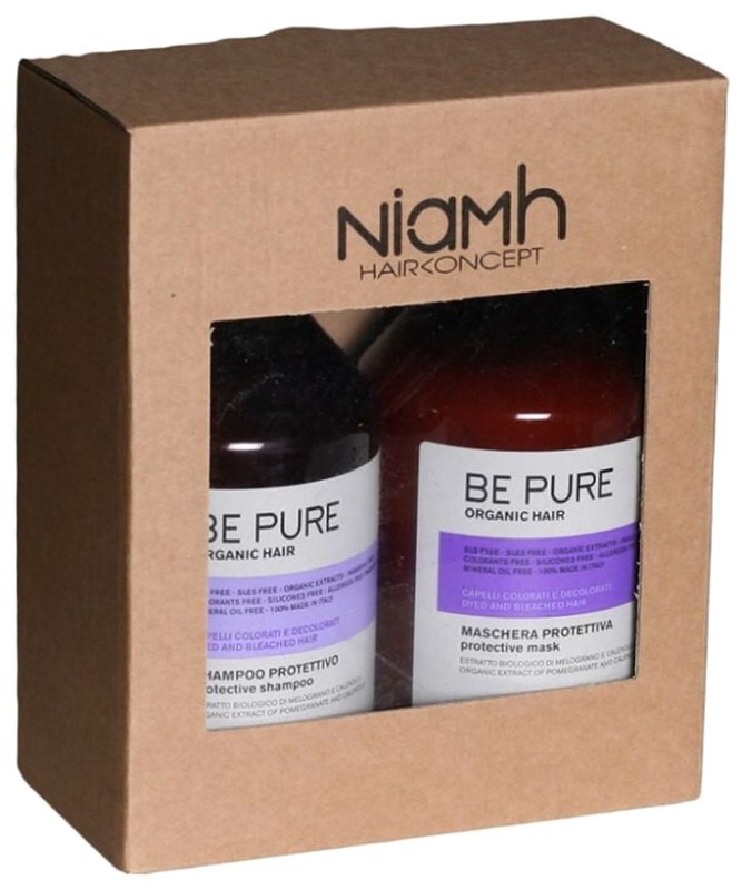 NIAMH Be Pure SET Protective Shampoo 500ml +  Protective Mask 500ml - péče na barvené vlasy