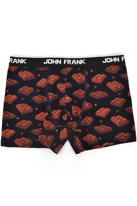 Pánské boxerky John Frank JFBD324 - CHOCOLATE