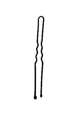 Abella vlásenka černá 5cm