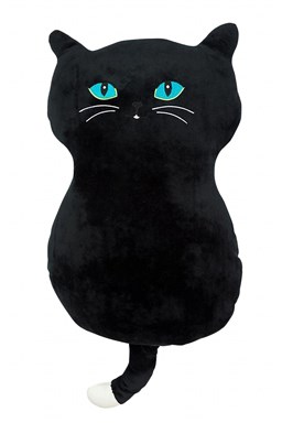 Vankúšik mikrospandex Mačka čierna