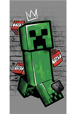 Osuška Minecraft Metro Art Creeper
