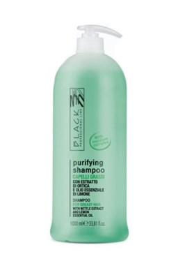 BLACK Purifying Shampoo 1000ml - šampon pro mytí mastných vlasů