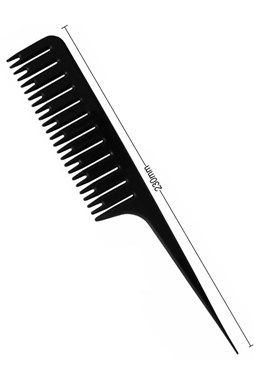 DUKO Pomůcky Rozřádkovávací plastový hřeben na melírování vlasů - 23cm