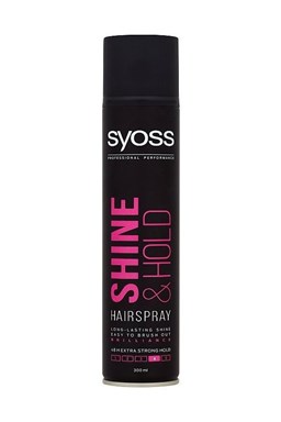 SYOSS Professional SHINE Hairspray 24h lak pro extra silnou fixaci vlasů s leskem 300ml