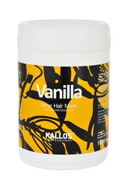 KALLOS Vanilla Shine Hair Mask 1000ml - maska pro suché pro matné vlasy