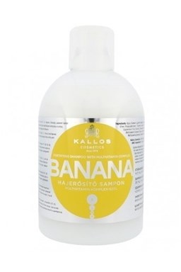 KALLOS KJMN Banana Shampoo 1000ml - šampon na suché vlasy s multivitamíny