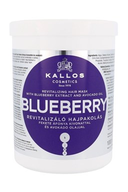 KALLOS KJMN Blueberry Hair Mask 1000ml - maska a chemicky poškozené vlasy