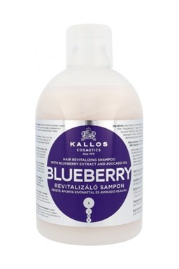 KALLOS KJMN Blueberry Shampoo 1000ml - šampon na chemicky poškozené vlasy