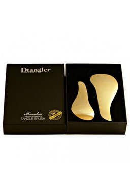 DTANGLER GOLD SET Profesionální rozčesávací kartáče na vlasy s rukojetí - zlaté 2ks