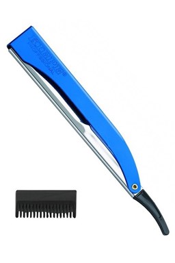 KIEPE Professional Pro Cut BLUE kadeřnická břitva s efilačním nástavcem - modrá