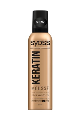 SYOSS Professional KERATIN Mousse pěnové tužidlo - extra silná pružná fixace vlasů 250ml