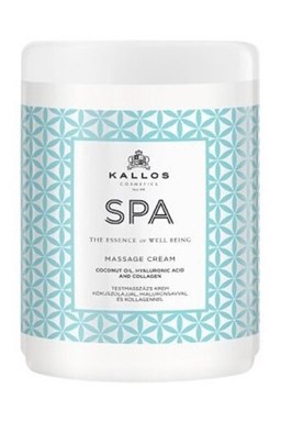 KALLOS SPA Masage Cream 1000ml - masážní tělový krém s kokosovým olejem