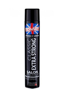 RONNEY London Classic Extra Strong Hair Spray 750ml - rychleschnoucí extra silný lak na vlasy