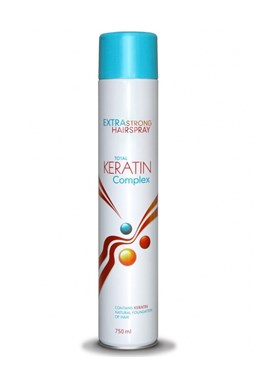 KERATIN Complex Extra Strong Hairspray 750ml - keratinový lak na vlasy ultra silný
