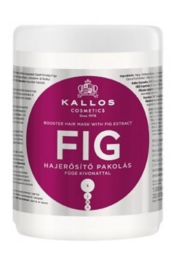 KALLOS KJMN Fig Hair Mask 1000ml - maska na slabé vlasy a roztřepené konečky