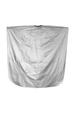 SALON KOMPLET Kadeřnická barvicí pláštěnka z PVC - stříbrná