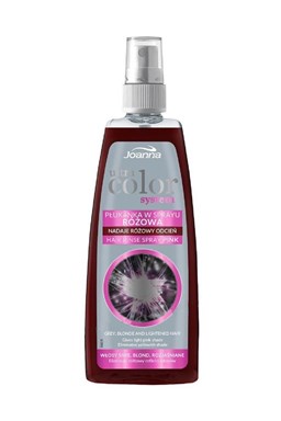 JOANNA Ultra Color PINK Hair Rinse Spray 150ml - tónovací přeliv ve spreji - růžový
