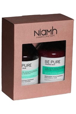 NIAMH Be Pure SET Scalp Shampoo 500ml + Scalp Mask 500ml - péče na citlivou pokožku hlavy