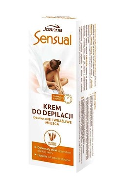 JOANNA Sensual DELICATE Oat Milk Cream - Depilační krém pro jamná a citlivá místa 100g