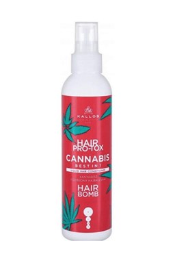 KALLOS Cannabis Pro-Tox Cannabis Hair Bomb 200ml - bezoplachový regenerační kondicionér